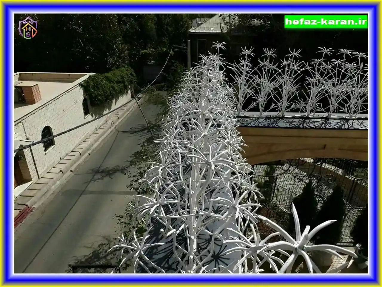 سفارش ساخت حفاظ آهنی روی دیوار آپارتمان