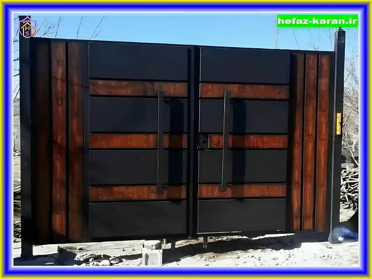 درب فرفورژه ورودی ساختمان درب فرفورژه ورودی ساختمان