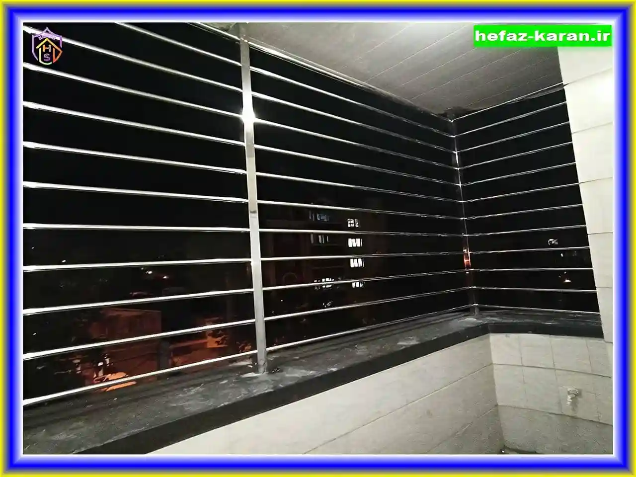 نرده استیل در بالکن