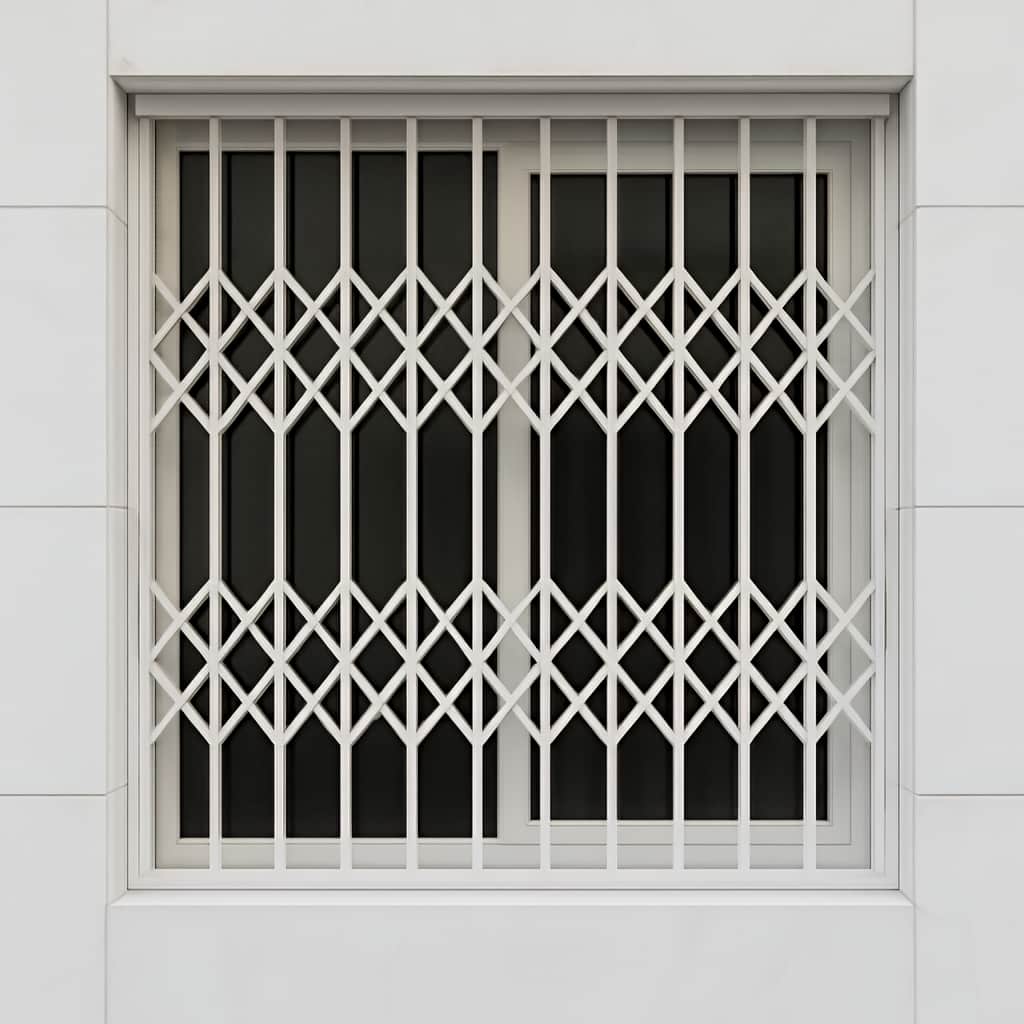 حفاظ پنجره کشویی متحرک آکاردئونی