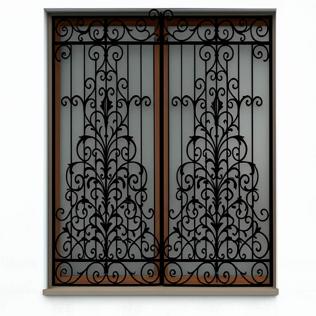 حفاظ پنجره لوکس طلایی