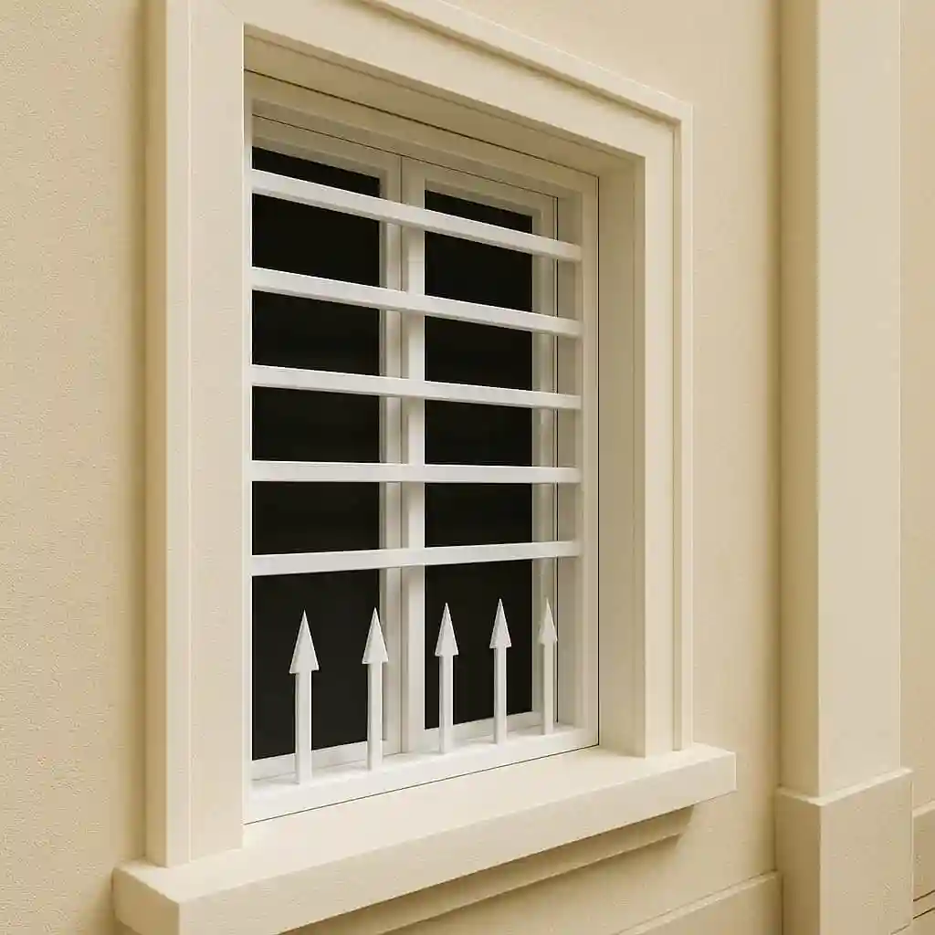 نصب حفاظ پنجره مدل تیغدار