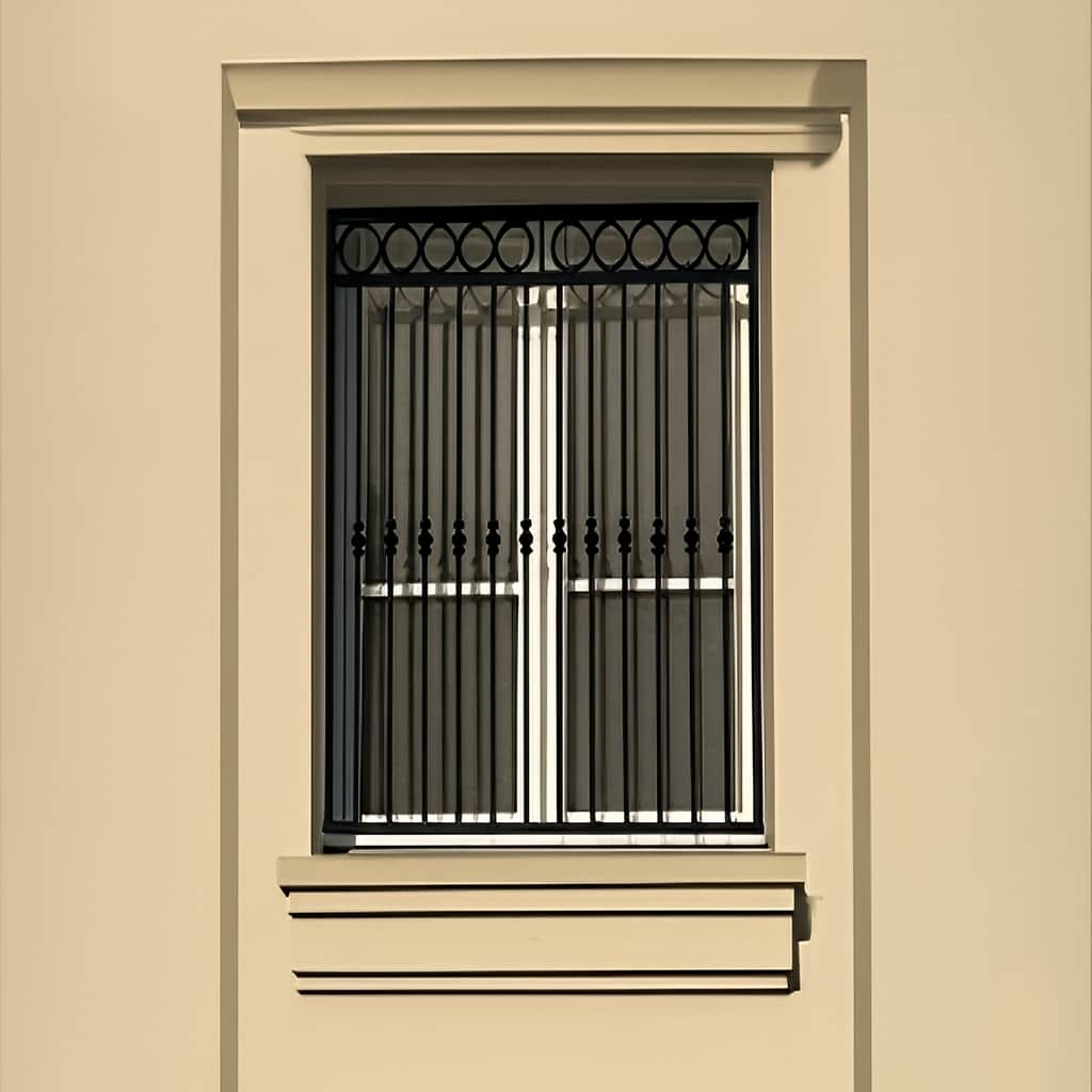 نصب حفاظ پنجره مدل حلقه ای کلاسیک