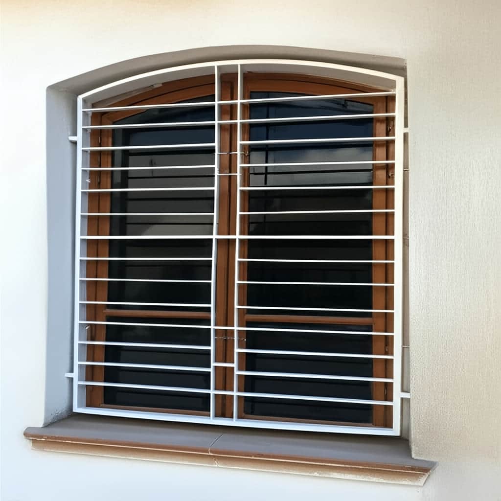 حفاظ پنجره مدل ساده قوس دار