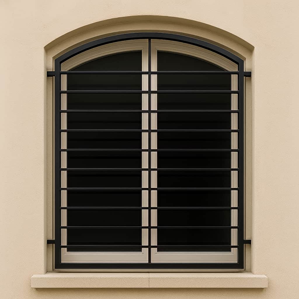 قیمت حفاظ پنجره مدل ساده قوس دار