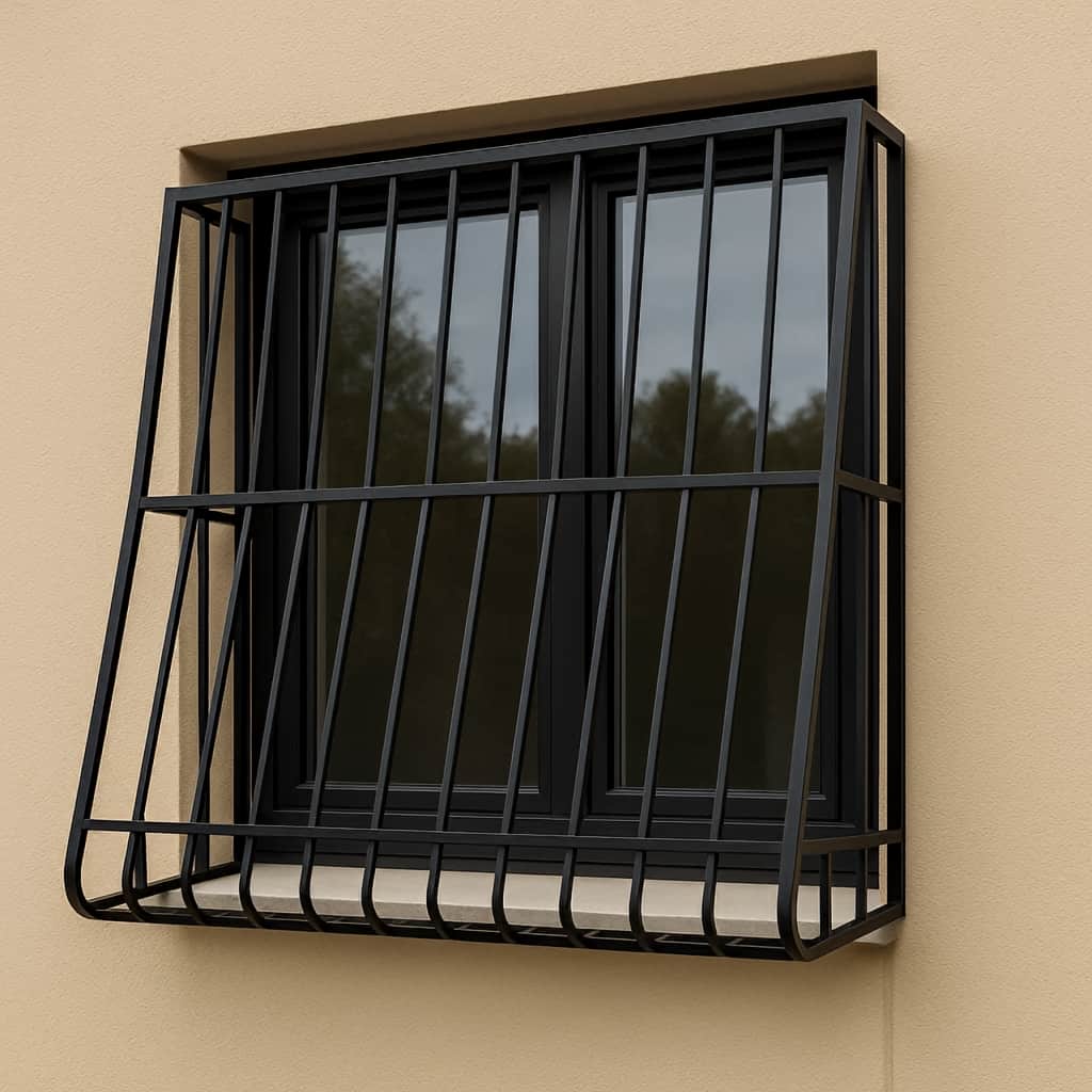 قیمت حفاظ پنجره سبدی ارکیده با جاگلدانی