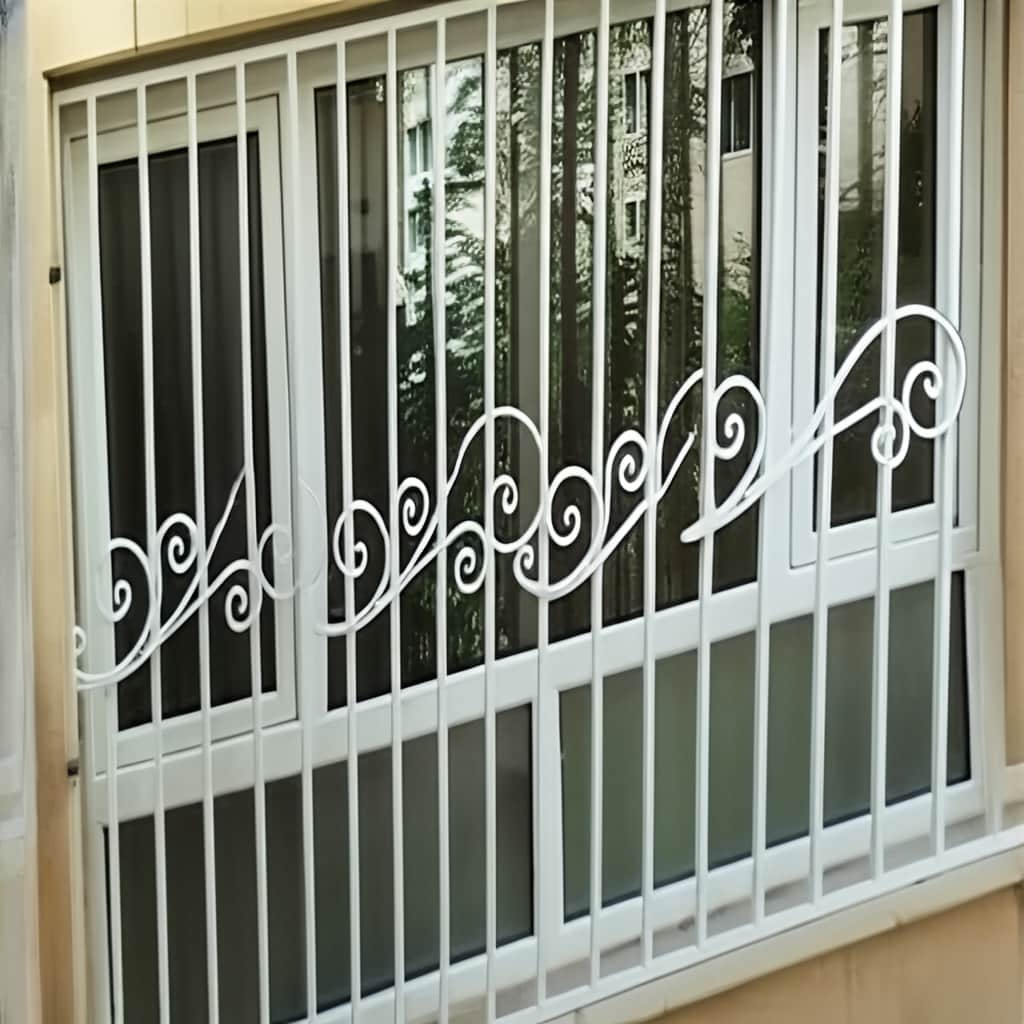 حفاظ پنجره مدل گل نیلوفری