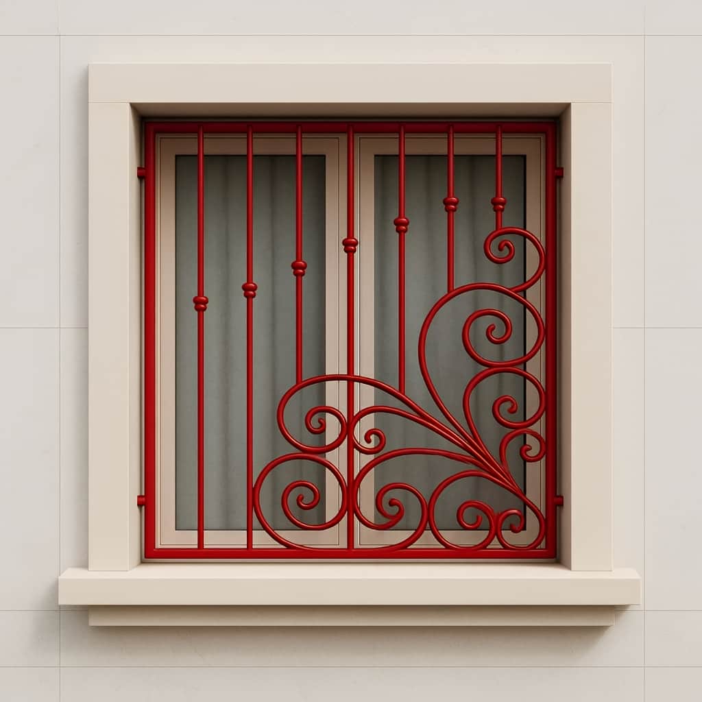 حفاظ پنجره مدل گل پیچ