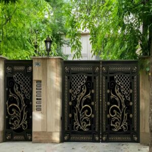 طراحی و ساخت درب پارکینگ فلزی