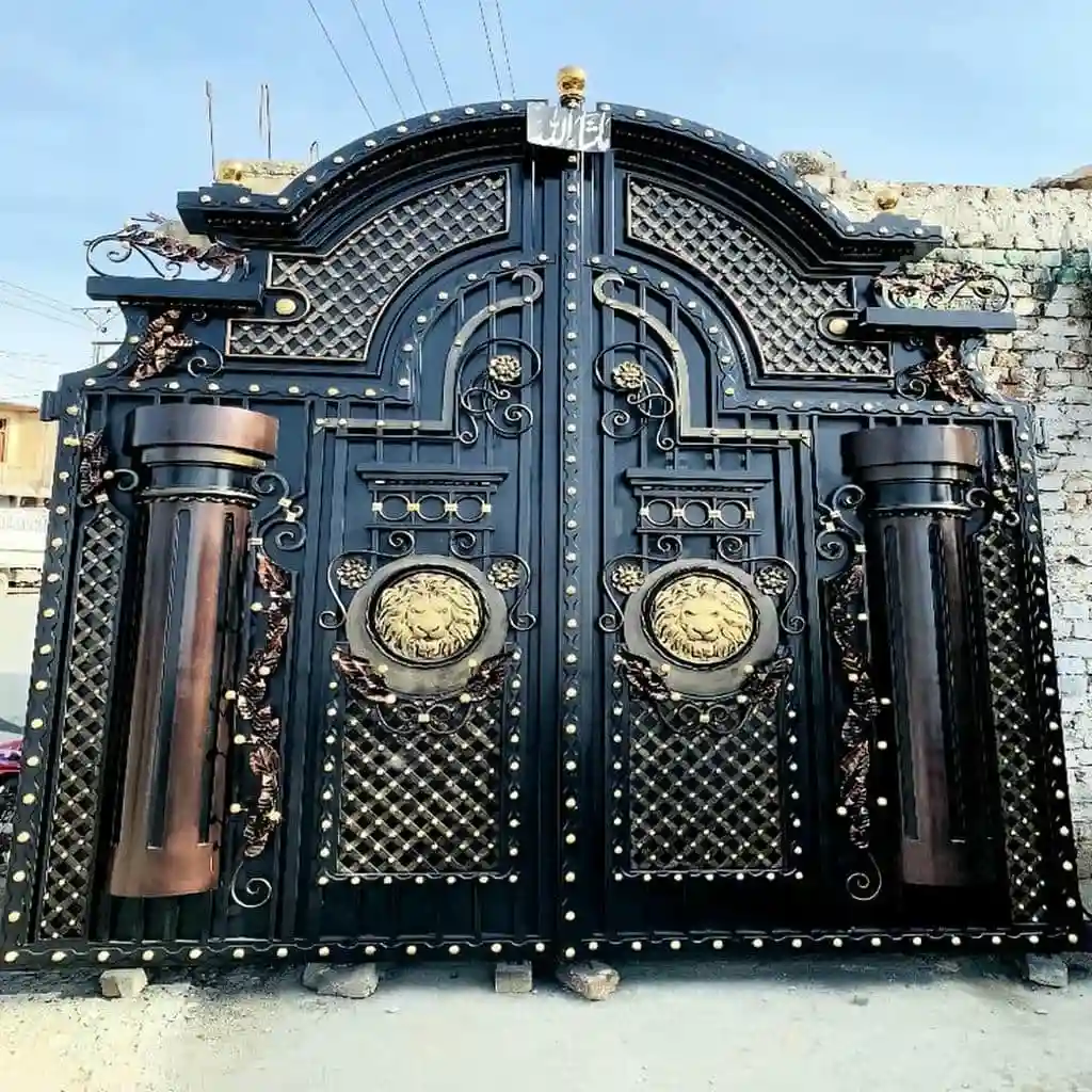 نصب درب حیاط ورودی ویلایی دو لنگه