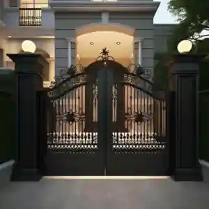 خرید درب پارکینگ فرفورژه لوکس مدرن