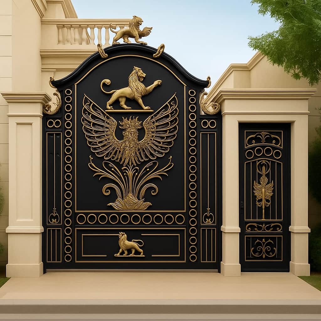 قیمت درب ویلایی فرفورژه برای محوطه باغ و ویلا