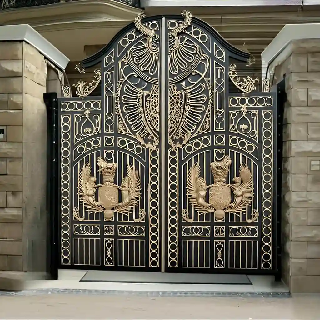 خرید درب ویلایی فرفورژه با طراحی مدرن و ساده