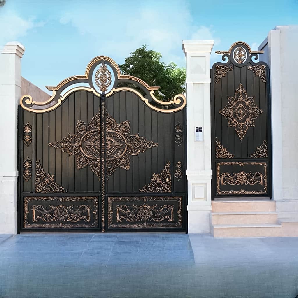 کارخانه طراحی درب گل آرا فرفورژه