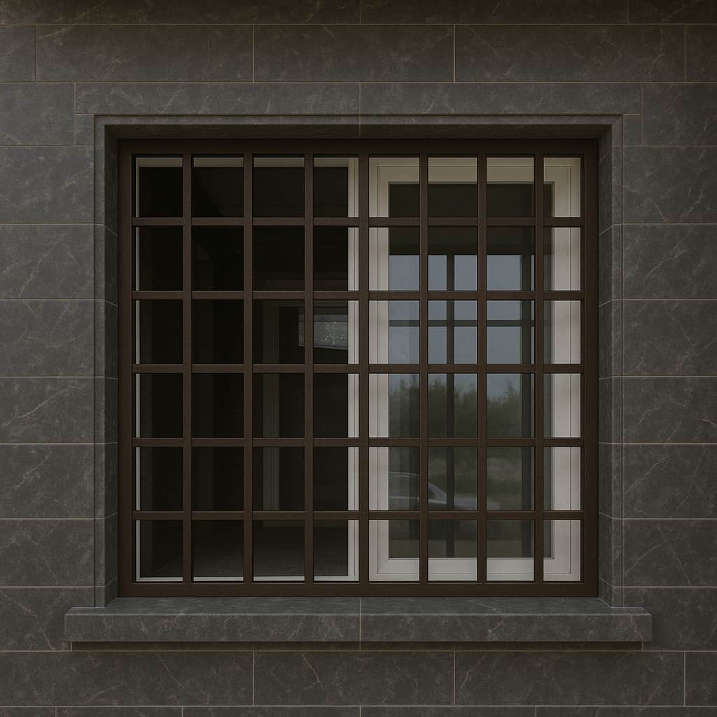 کارخانه حفاظ پنجره نرده ای مربعی در کیش