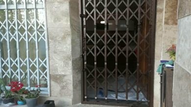 درب آکاردئونی منزل در ساری