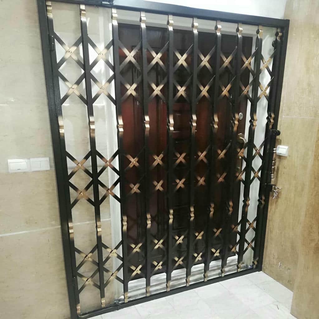 نصب درب آکاردئونی منزل رنگ مقاوم در سنندج