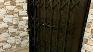 درب آکاردئونی منزل در مهرشهر کرج