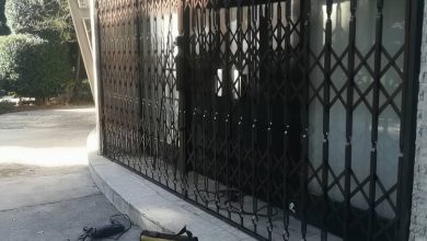 درب آکاردئونی منزل در طالقان
