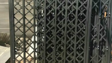 درب آکاردئونی منزل در مریوان