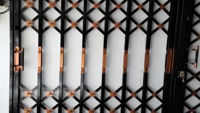 درب آکاردئونی منزل در استان گیلان