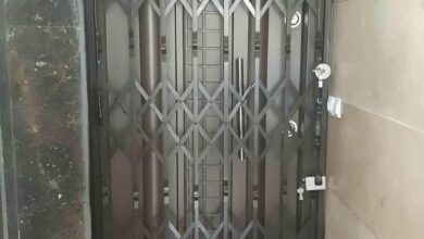 درب آکاردئونی منزل در رشت