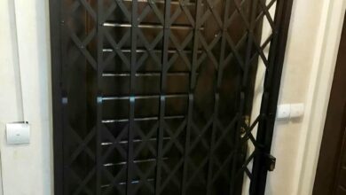 درب آکاردئونی منزل در فردیس کرج