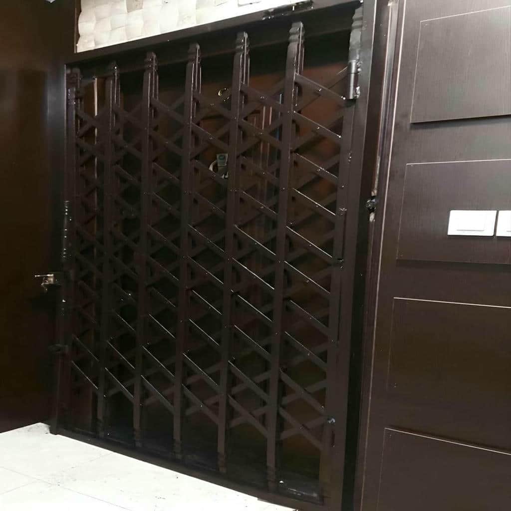 نصب درب آکاردئونی منزل رنگ مقاوم در فردیس کرج