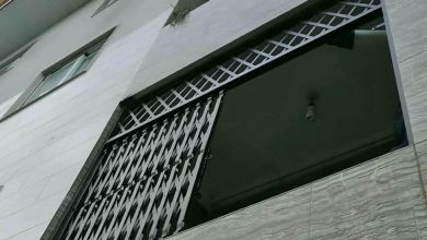 درب آکاردئونی منزل در پردیس