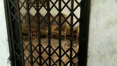 درب آکاردئونی منزل در محمودآباد