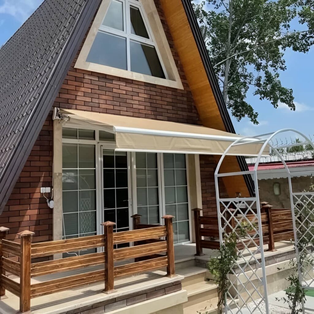 نصب سایبان برقی کنترلی فروشگاهی در بندر لنگه