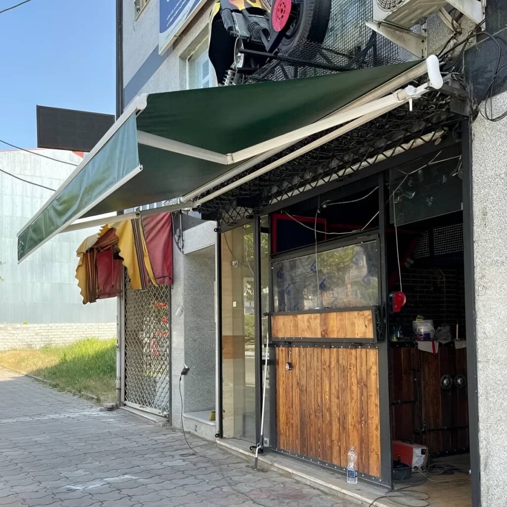 نصب سایبان برقی کنترلی اتوماتیک در کردان