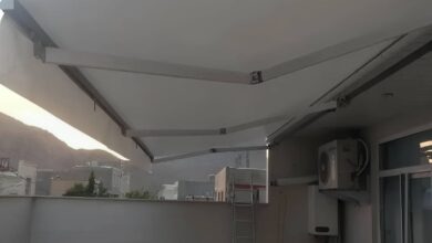 سایبان برقی کنترلی در کاشان