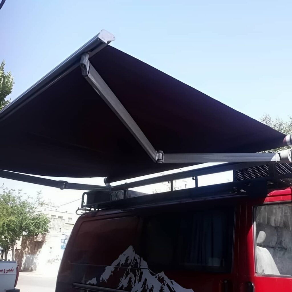 نصب سایبان برقی کنترلی کافه در خرم آباد