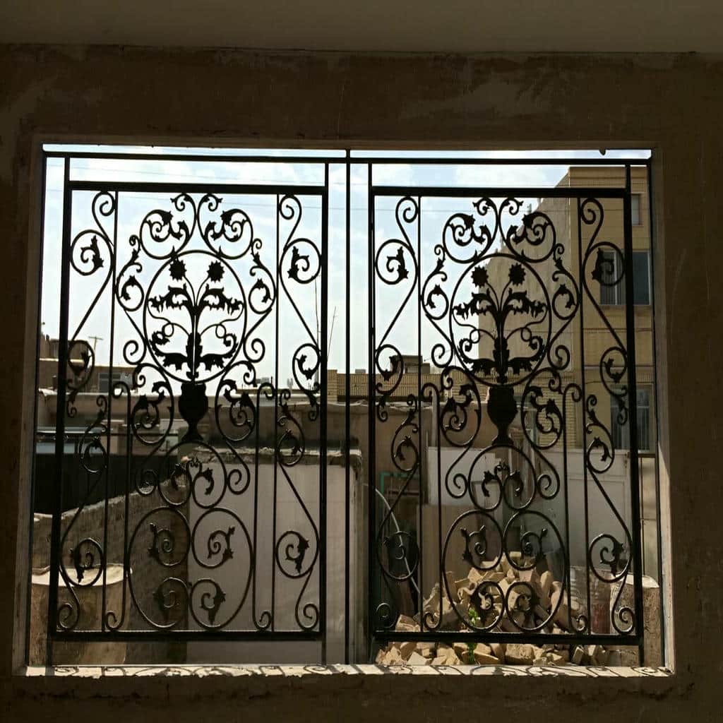 خرید حفاظ پنجره نرده ای فرفورژه در کردان