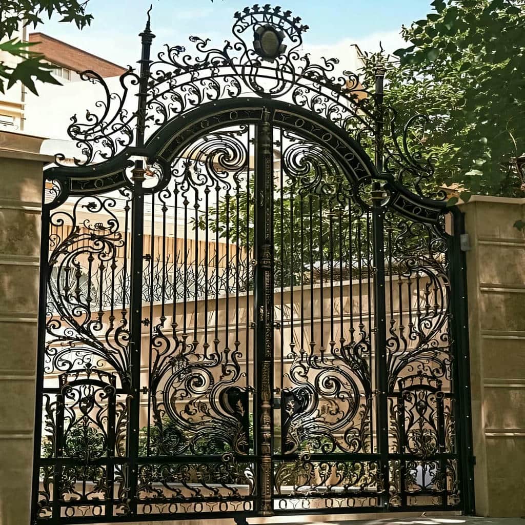 فروش درب فرفورژه حیاط ویلایی پروفیل سنگین در طالقان