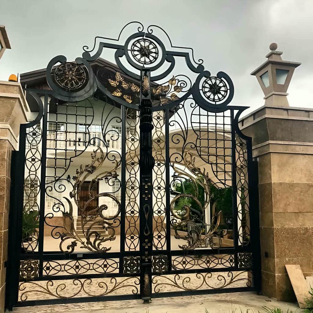 فروش درب فرفورژه حیاط ویلایی پروفیل سنگین در بیرجند