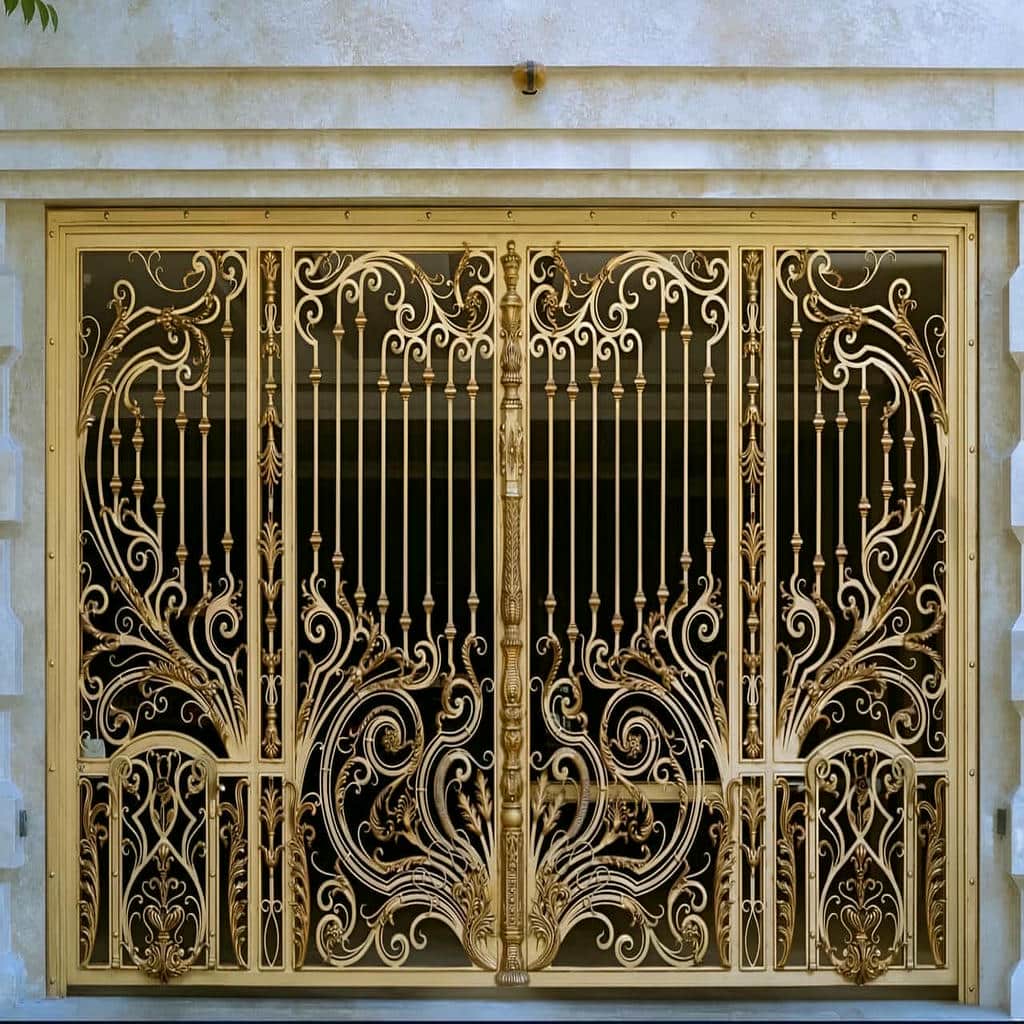 خرید درب فرفورژه ویلایی کلاسیک در کاشان