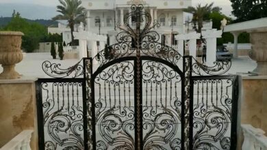 درب فرفورژه حیاط ویلایی در آمل