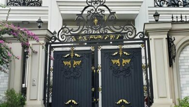 درب فرفورژه حیاط ویلایی در نظرآباد