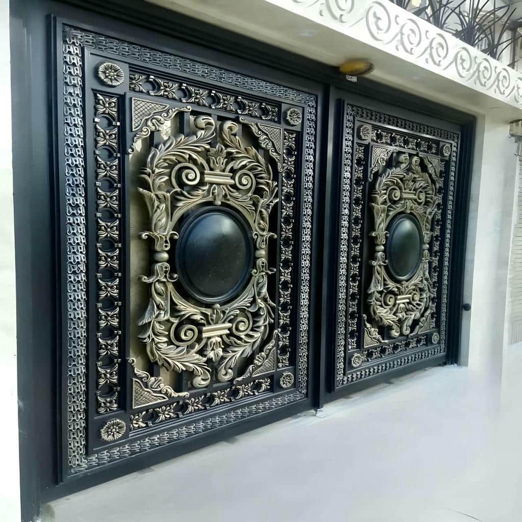 خرید درب فرفورژه ویلایی کلاسیک در محمودآباد