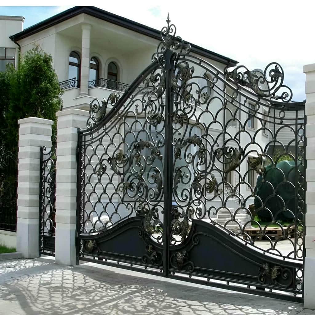 فروش درب فرفورژه حیاط ویلایی پروفیل سنگین در آبسرد