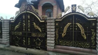 درب فرفورژه حیاط ویلایی در سمنان