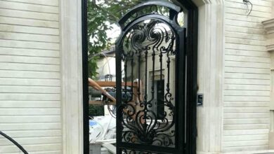 درب فرفورژه حیاط ویلایی در بجنورد