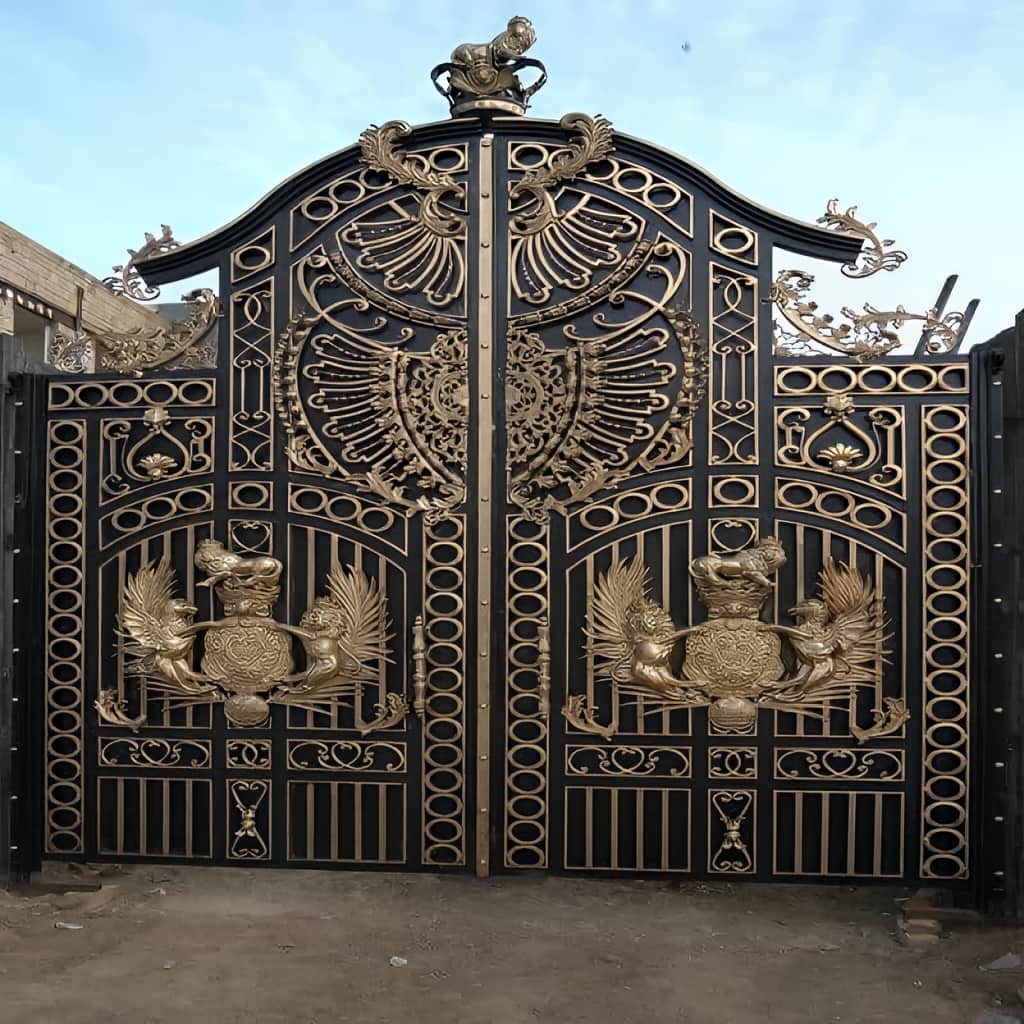 قیمت درب فرفورژه ویلایی مدرن در عظیمیه کرج