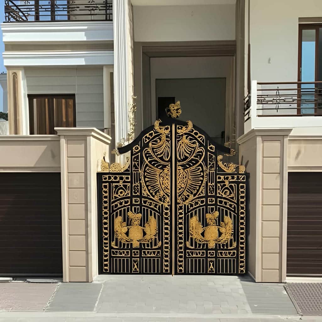 خرید درب فرفورژه ویلایی کلاسیک در ساری