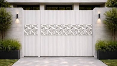 درب فرفورژه حیاط ویلایی در قزوین