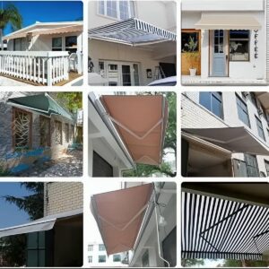 سایبان برقی با مترکشی عرض و پیشروی