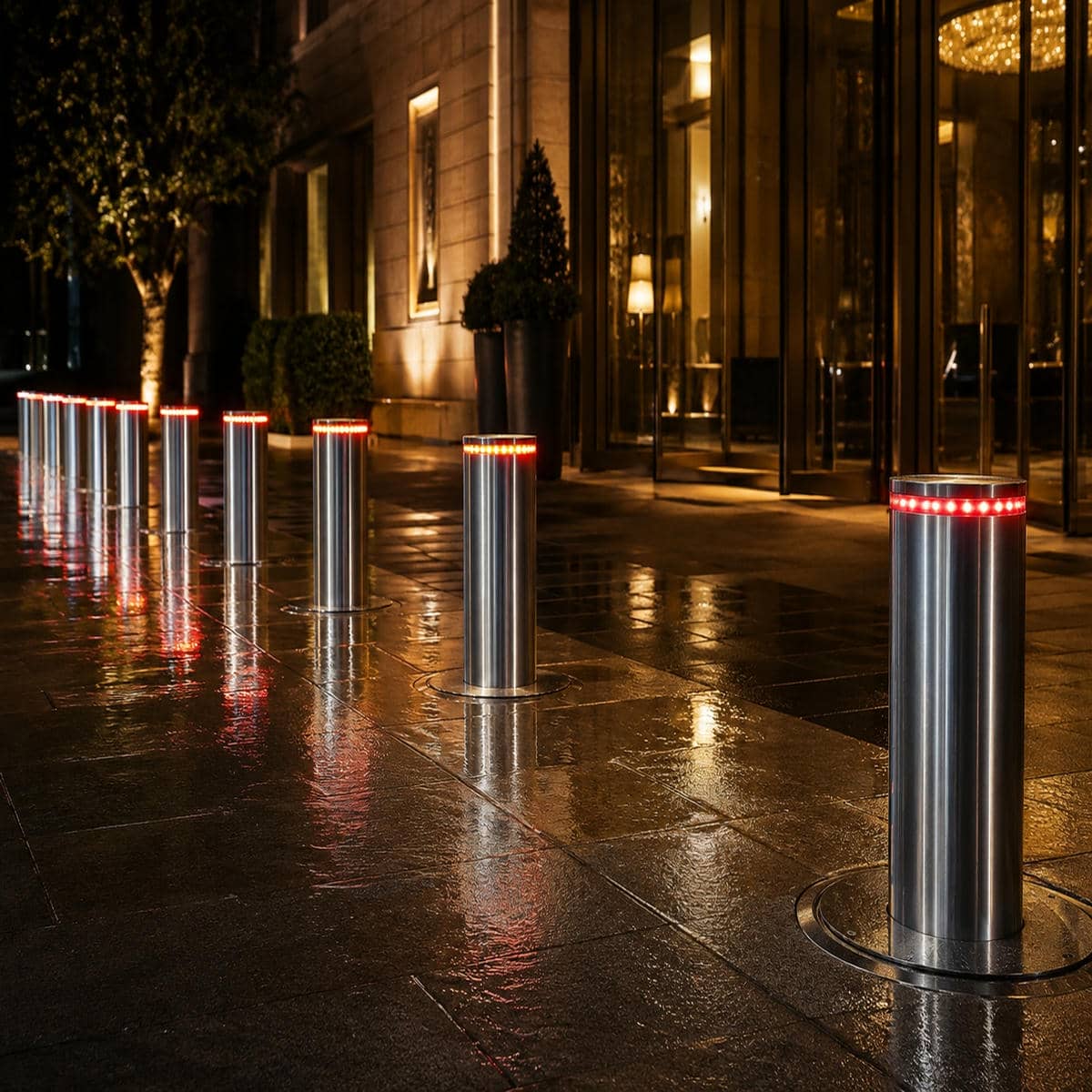 راهبند پارکینگ با سیستم تشخیص پلاک با بوم متحرک در مسیر خودرو