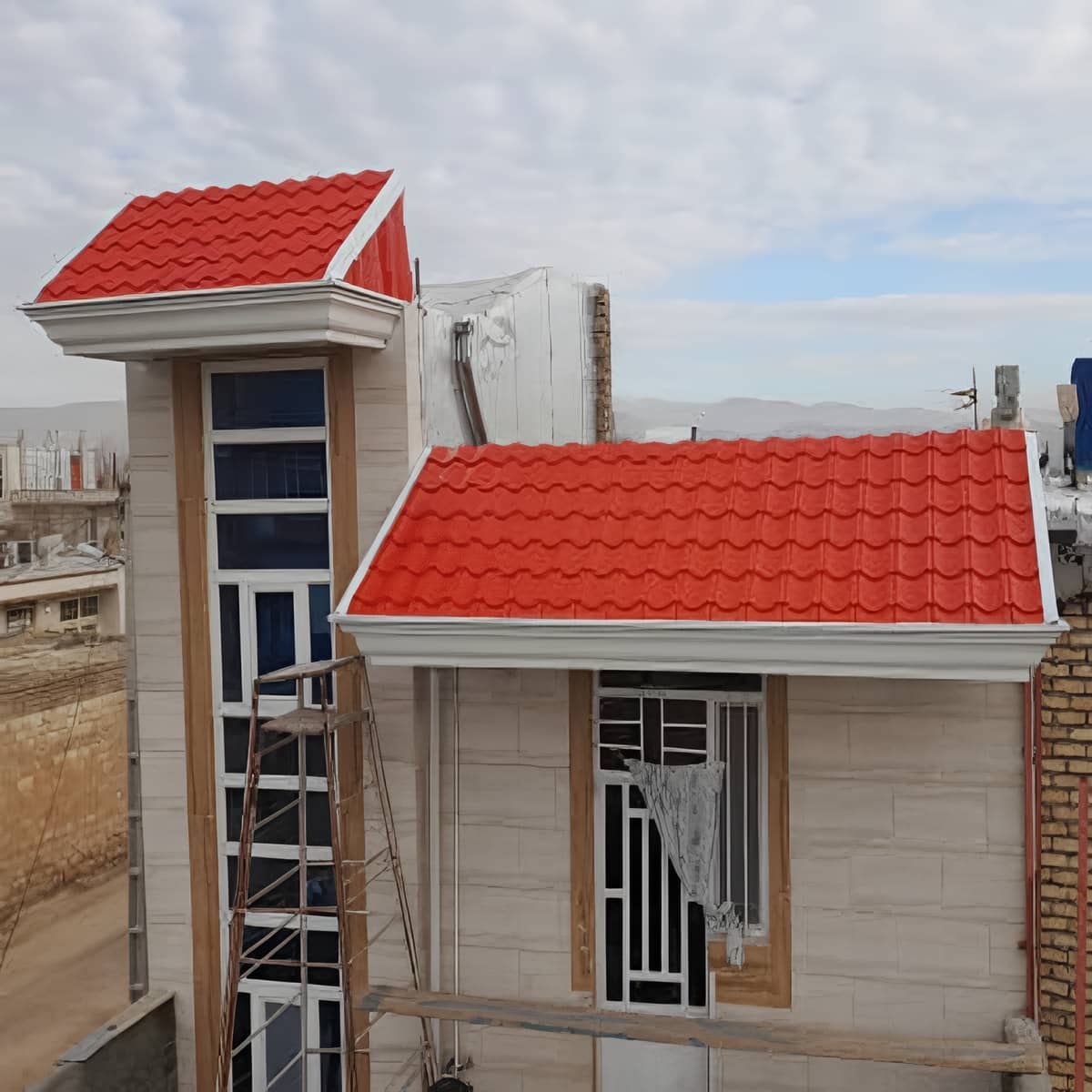 آردواز پارکینگ با سازه فلزی محکم و تراز